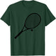 Silhouette Tennis Racket And Ball Player Smash Serve Fans T-Shirt - T-Shirt | Forest