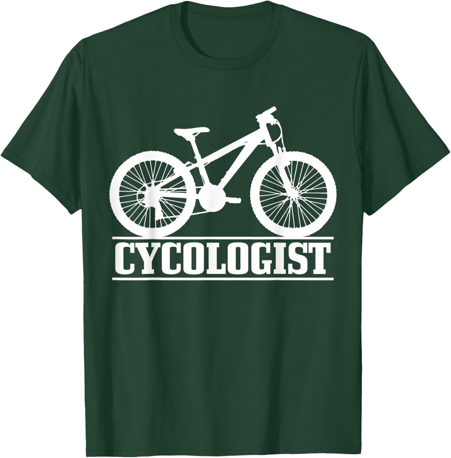 Cycologist Mountain Bike MTB Downhill Cycling Funny Gift T-Shirt - T-Shirt | Forest