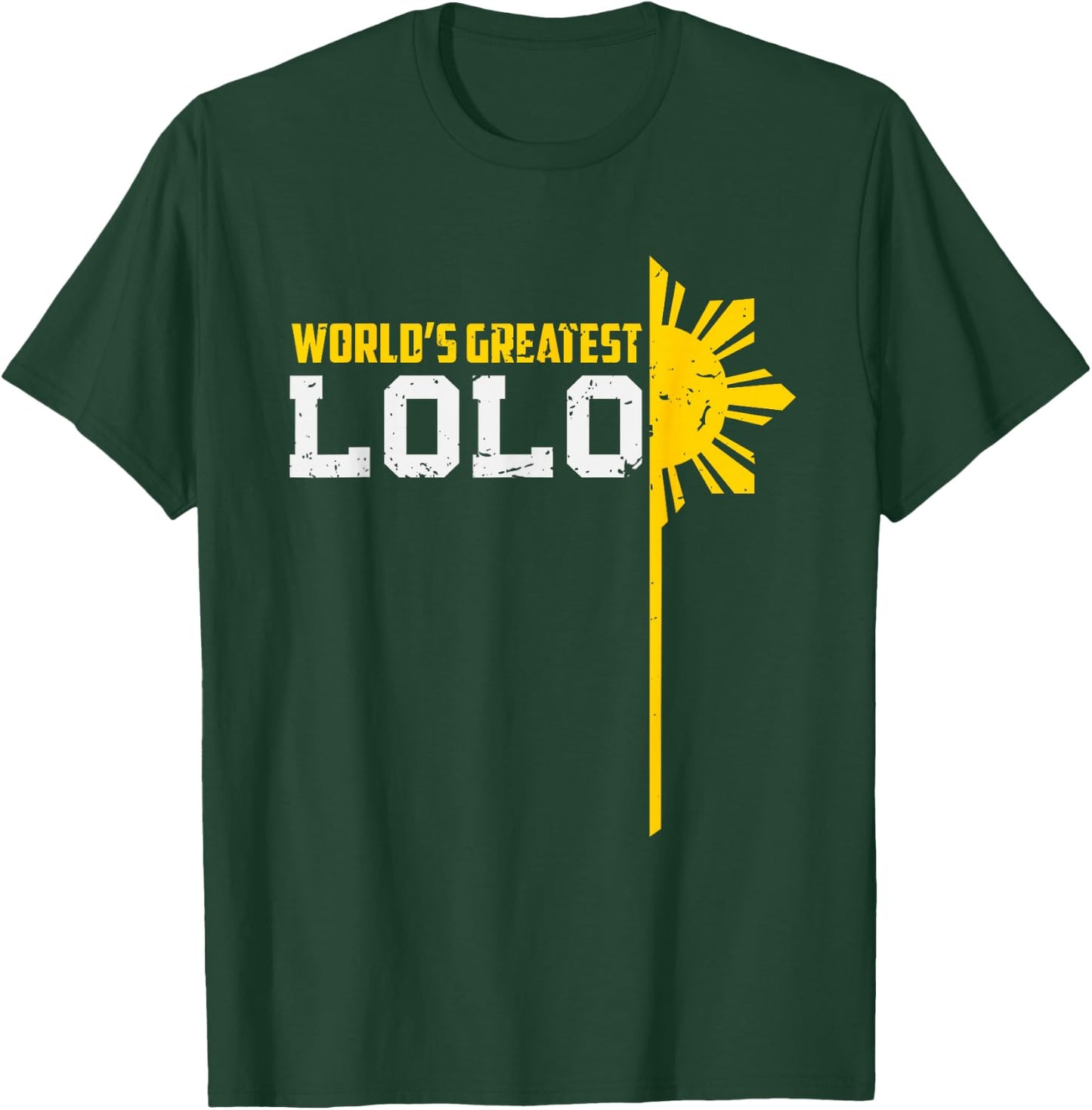 World s Greatest Lolo Filipino Grandpa T-Shirt - T-Shirt | Forest