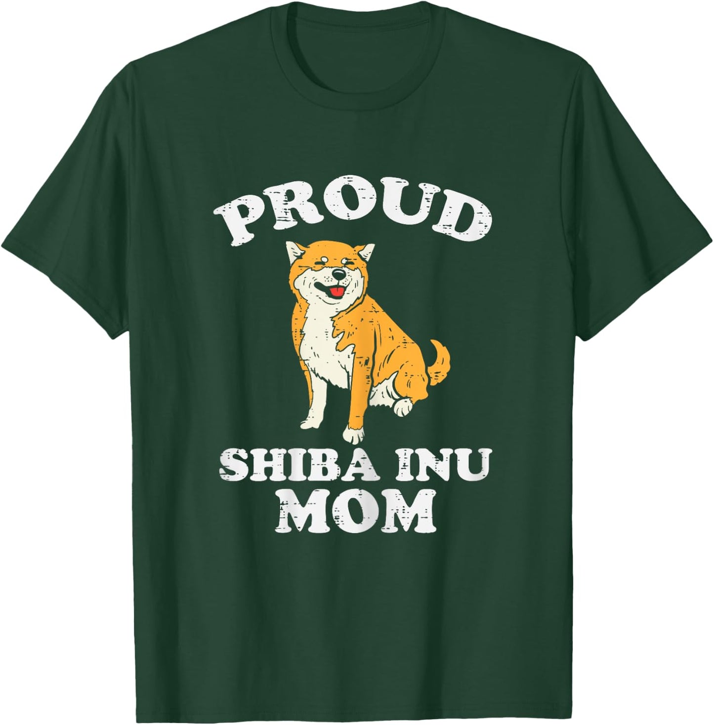 Proud Shiba Inu Mom Kawaii Japanese Dog Akita Women Gift T-Shirt - T-Shirt | Forest