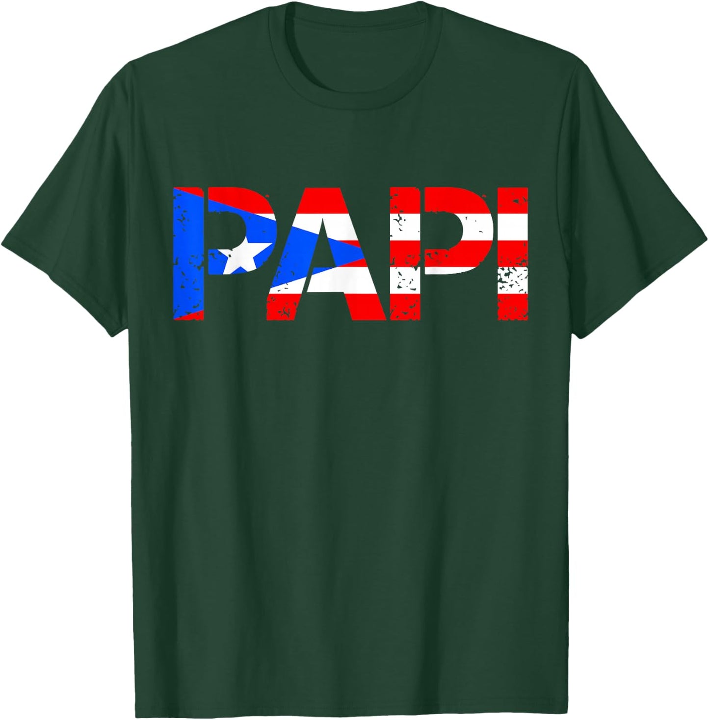 Puerto Rico Flag Father's Day Patriotic Puerto Rican Pride T-Shirt - T-Shirt | Forest
