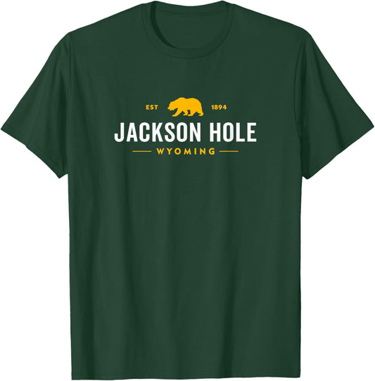 Retro Jackson Hole Wyoming Grand Teton Vintage T-Shirt - T-Shirt | Forest