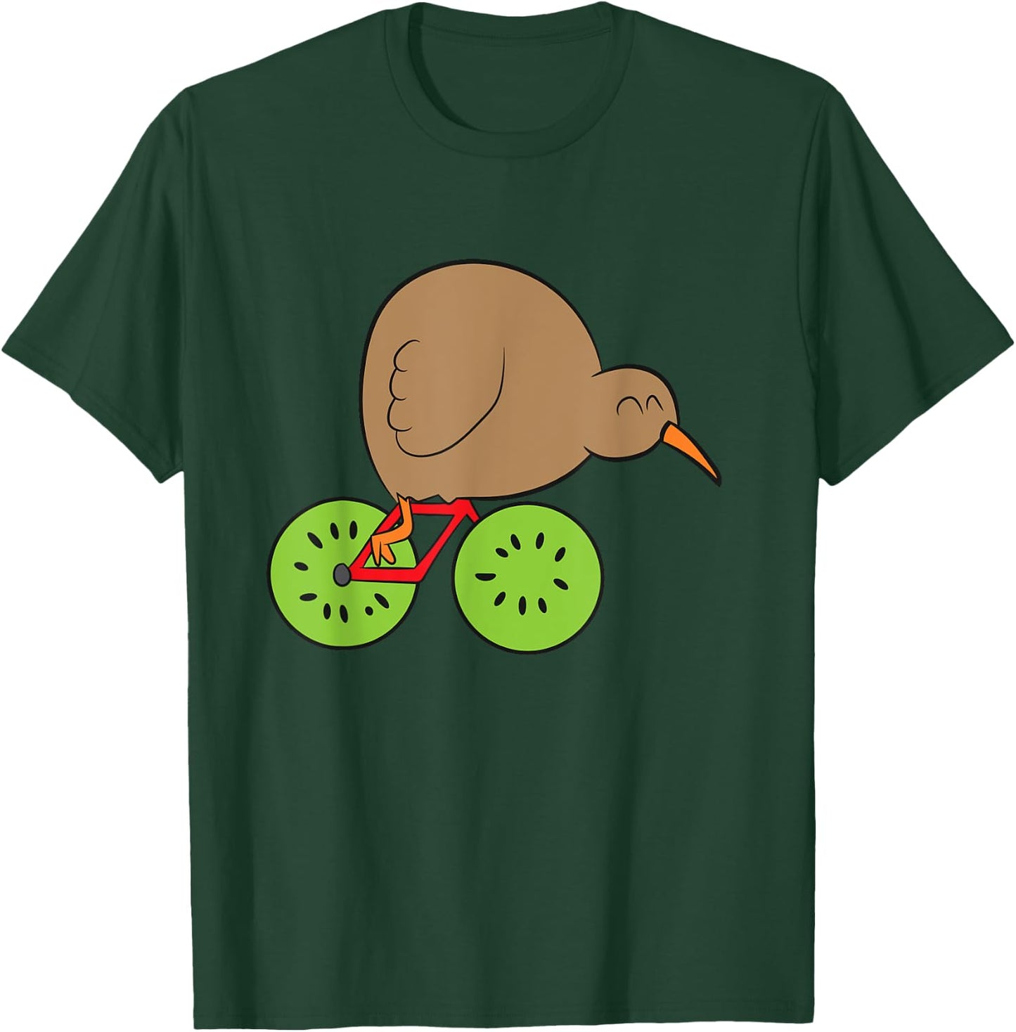 Kiwi Bird New Zealand Kiwi Bird and Kiwi Fruit Kiwi T-Shirt - T-Shirt | Forest
