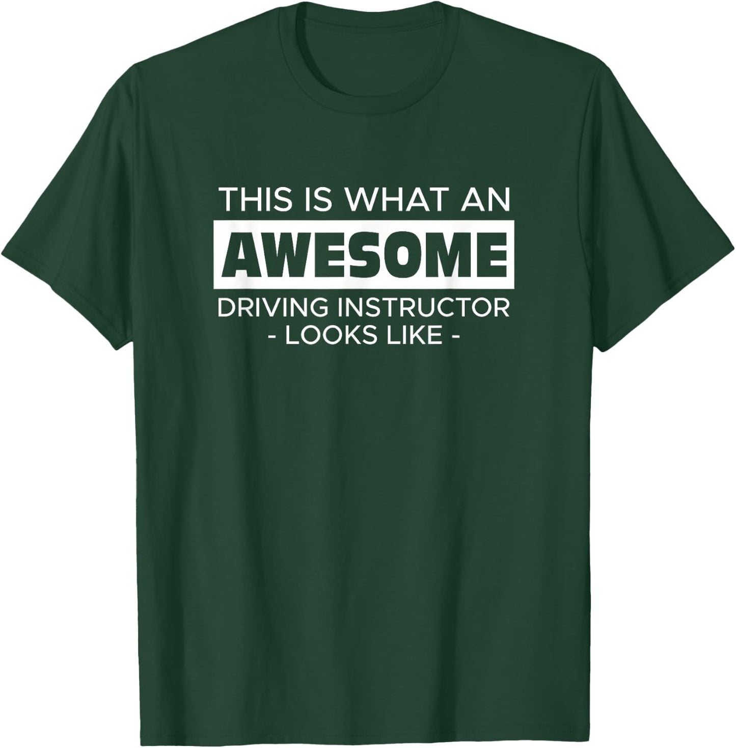 Driving instructor driving school gift car driving licence driving student T-Shirt - T-Shirt | Forest