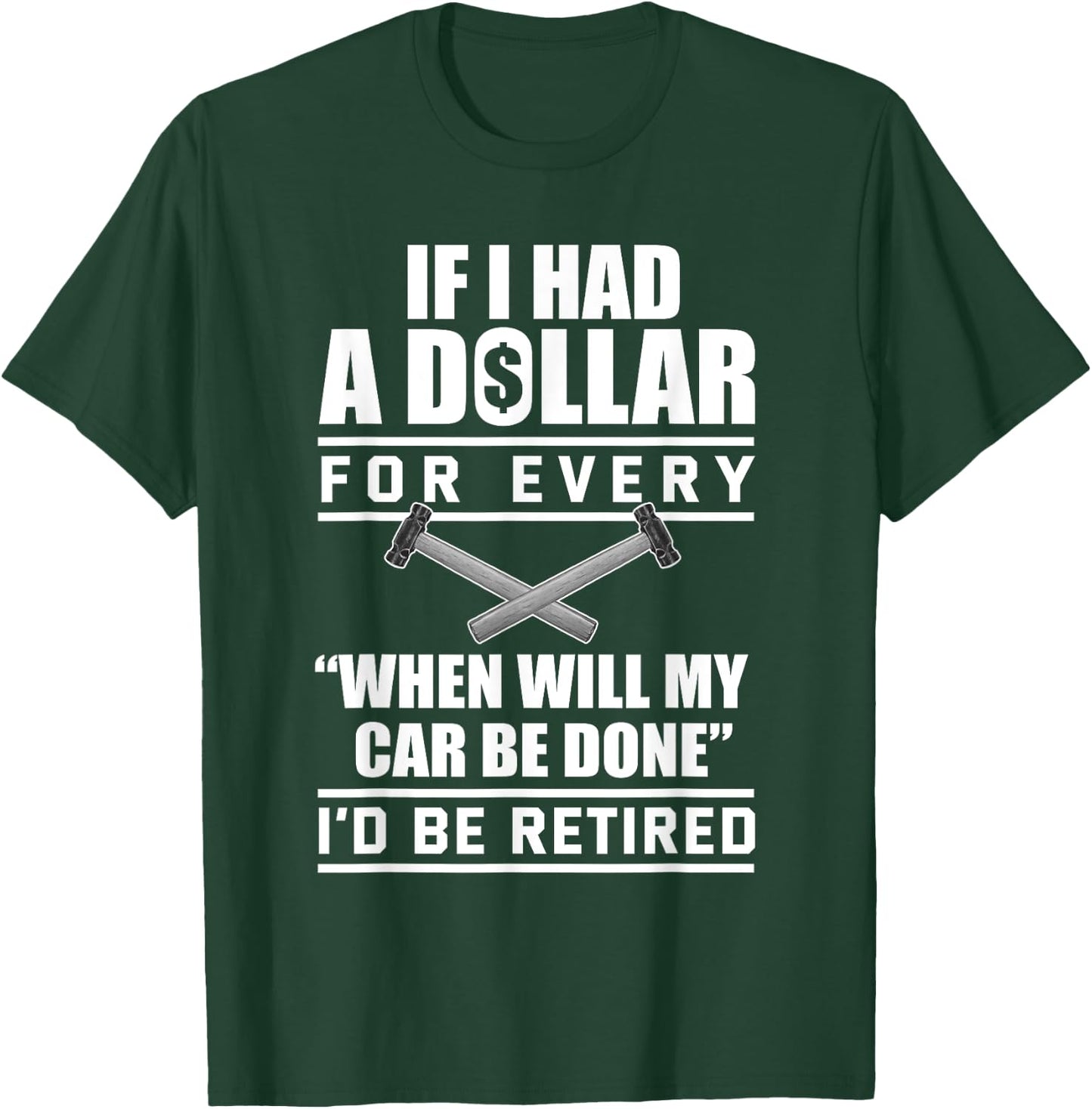 Funny Auto Body Technician , Small, Black T-Shirt - T-Shirt | Forest