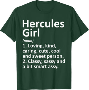 HERCULES GIRL CA CALIFORNIA Funny City Home Roots Gift T-Shirt - T-Shirt | Forest