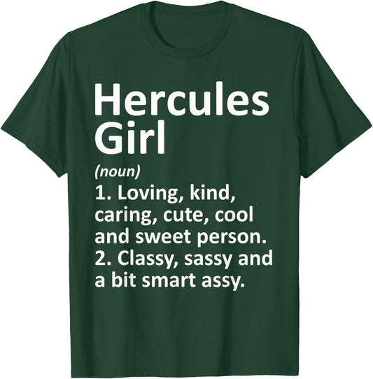 HERCULES GIRL CA CALIFORNIA Funny City Home Roots Gift T-Shirt - T-Shirt | Forest
