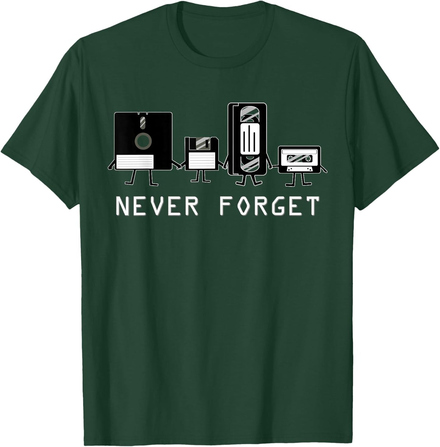 Vintage never forget Cassette tape - VCR Tape T-Shirt - T-Shirt | Forest