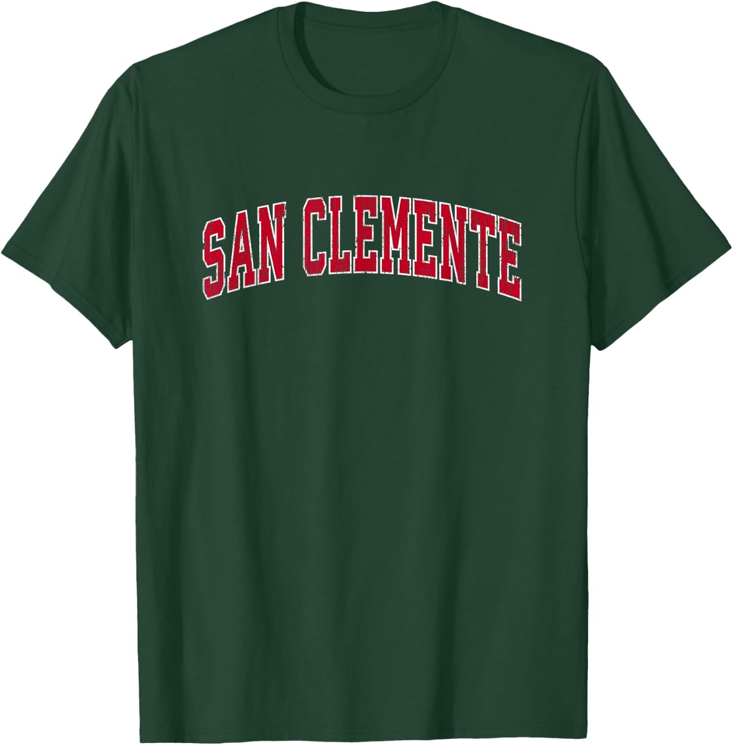 San Clemente California CA Vintage Sports Design Red Design T-Shirt - T-Shirt | Forest