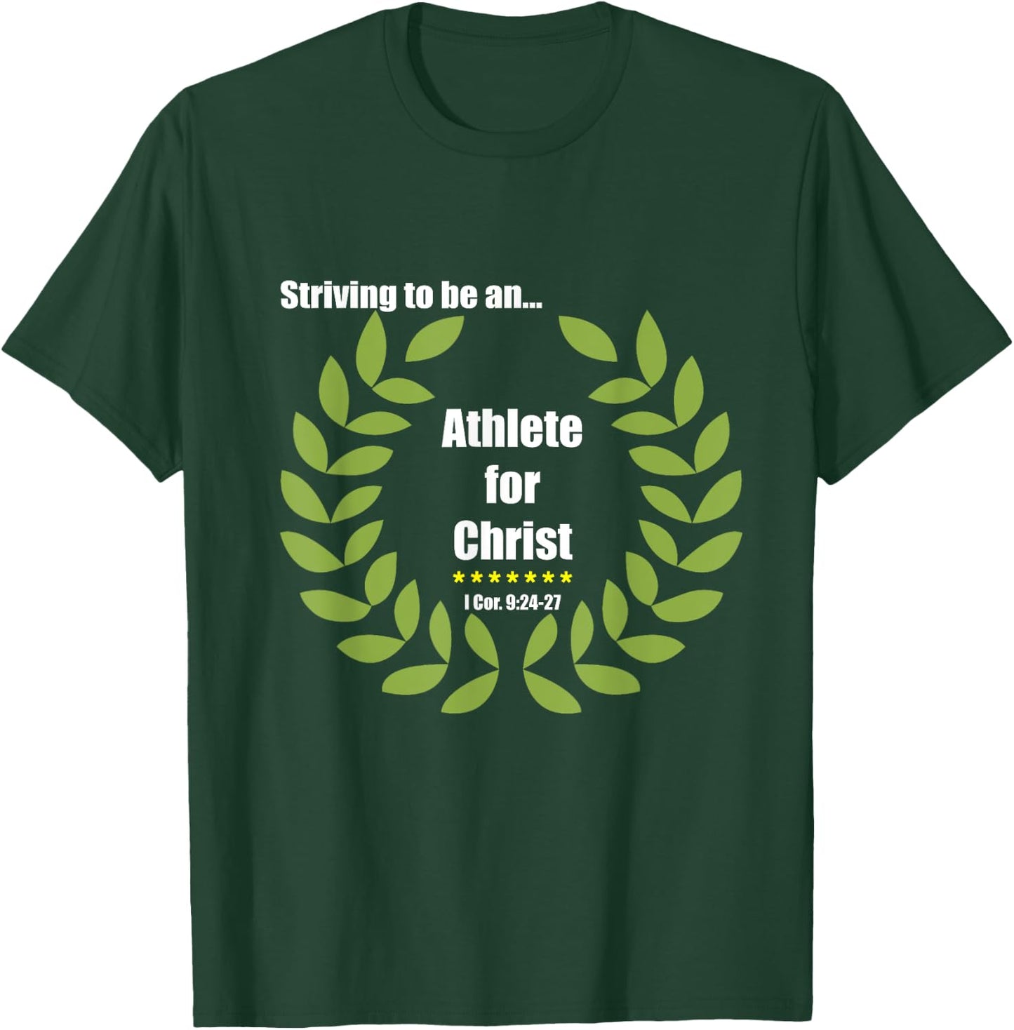 St. Nectarios Orthodox Church Athlete For Christ T-Shirt - T-Shirt | Forest