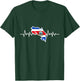 Heartbeat Croatian Flag Gift Croatia T-Shirt - T-Shirt | Forest