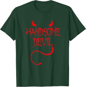 Handsome Devil Easy Halloween Costume Funny Demon T-Shirt - T-Shirt | Forest
