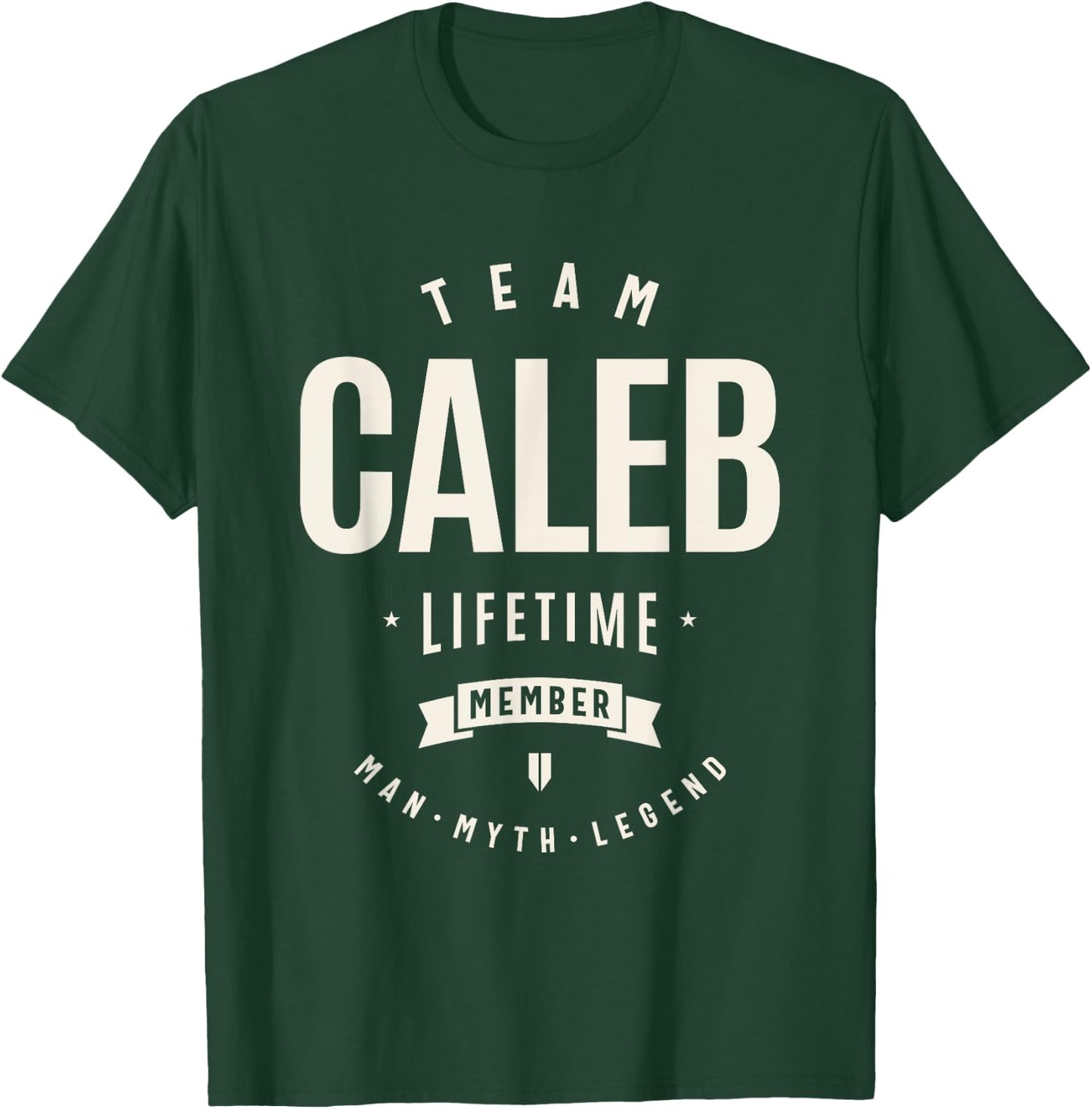 Team Caleb Lifetime Member Funny Name Caleb T-Shirt - T-Shirt | Forest