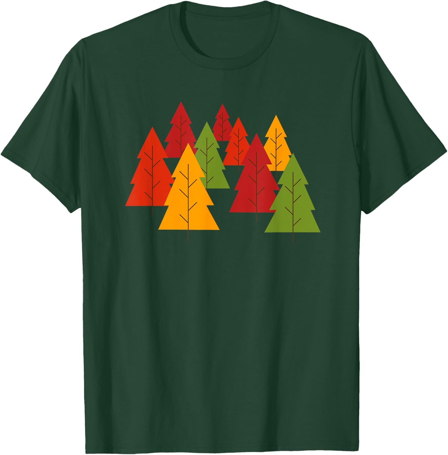 Fall Color Changing Leaves Cute Autumn Trees T-Shirt - T-Shirt | Forest