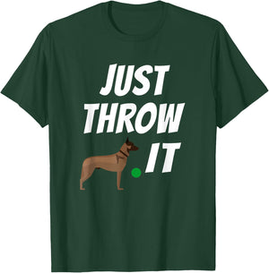 Belgian Malinois Just Throw It Funny Maligator T-Shirt - T-Shirt | Forest