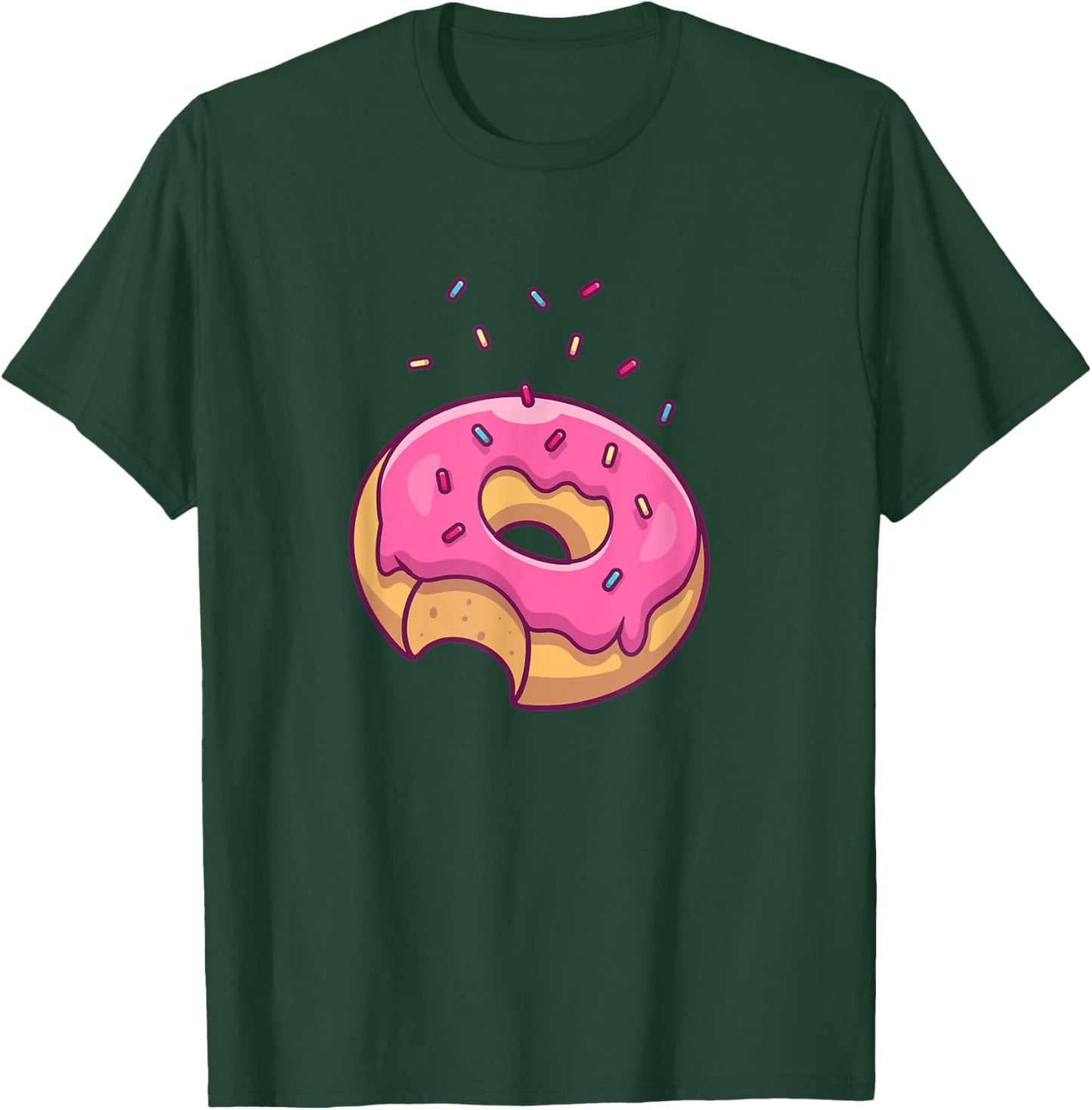 Big Pink Sprinkle Donut Doughnut Lovers T-Shirt - T-Shirt | Forest