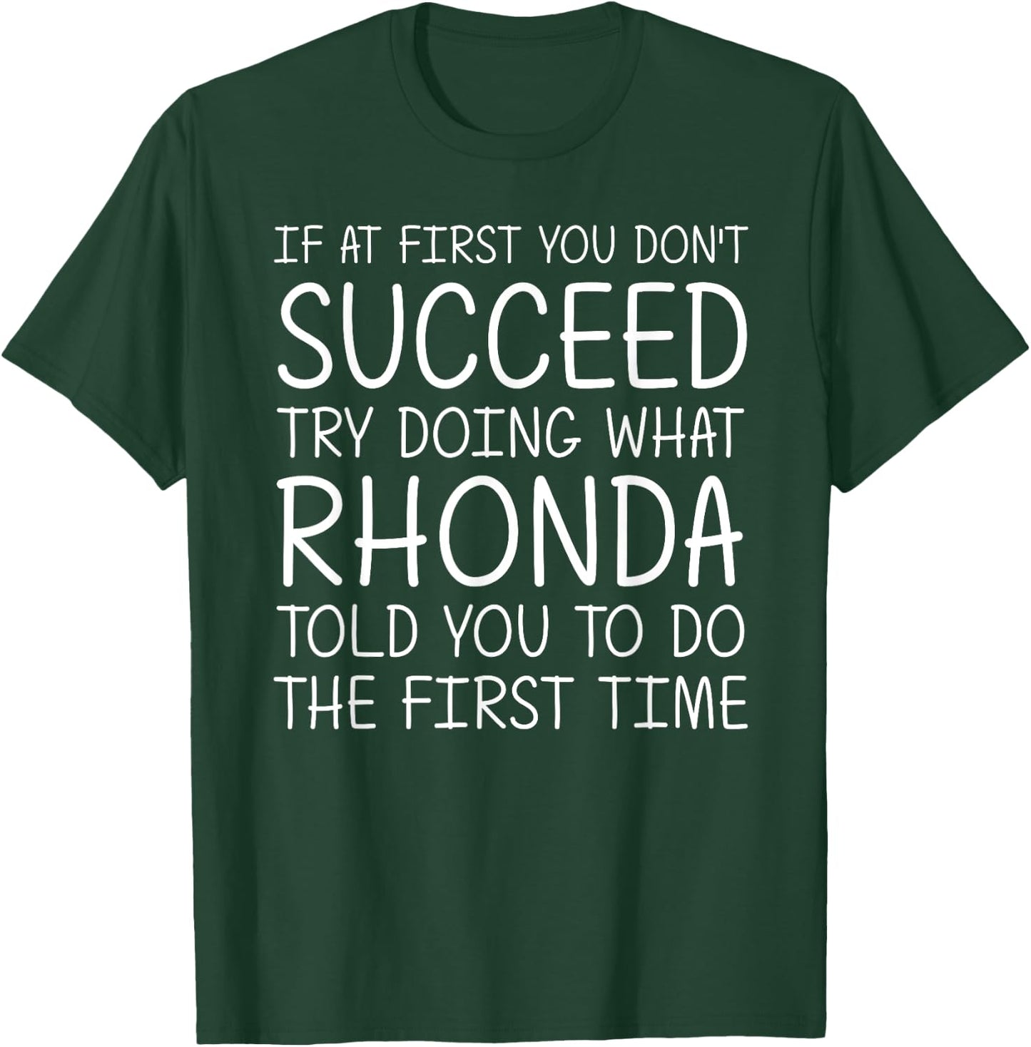 RHONDA Gift Name Personalized Birthday Funny Christmas Joke T-Shirt - T-Shirt | Forest