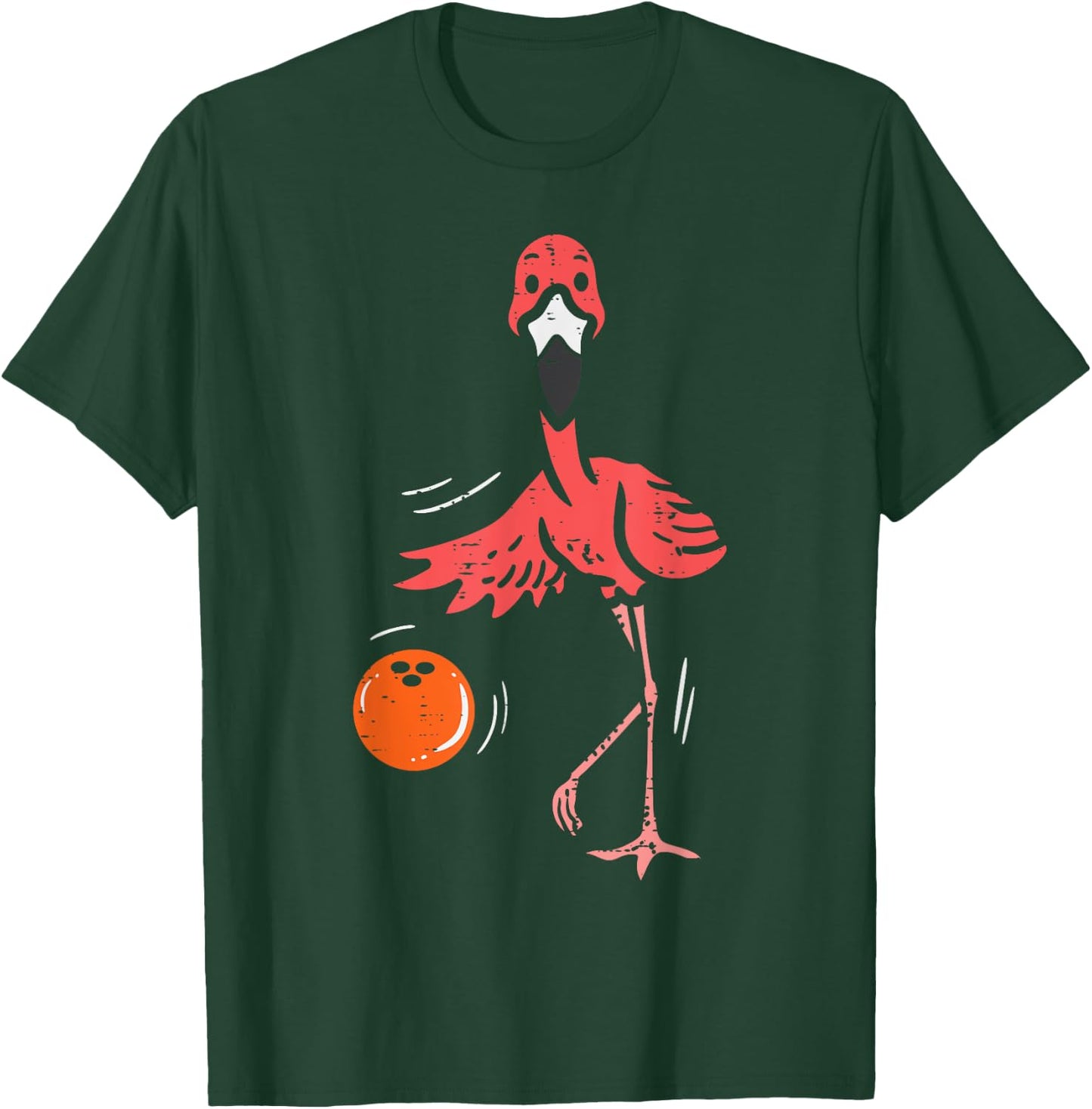Bowling Flamingo Bowling Player Boys Girls Kid Toddler Youth T-Shirt - T-Shirt | Forest