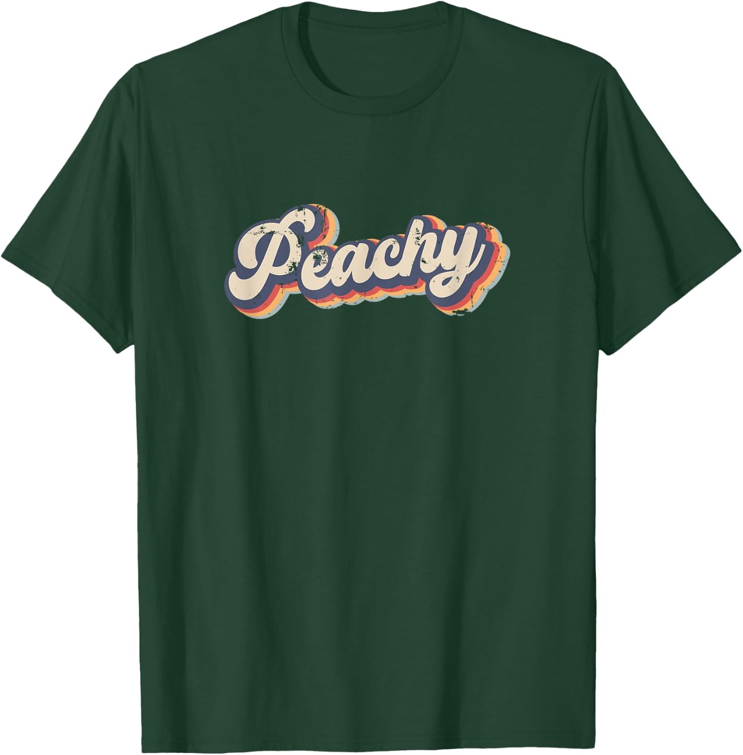 Peachy Vintage Rainbow T-Shirt - T-Shirt | Forest
