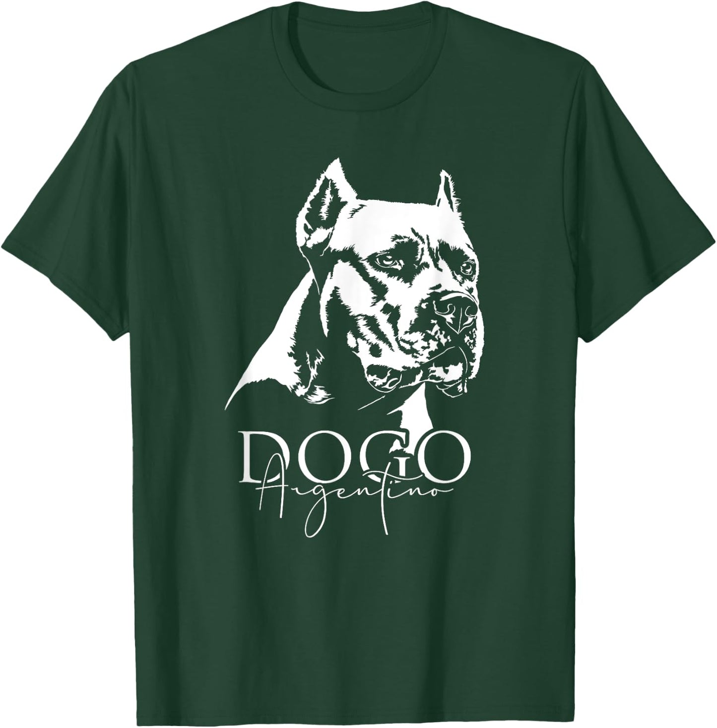 Funny Proud Dogo Argentino dog portrait gift present dog T-Shirt - T-Shirt | Forest
