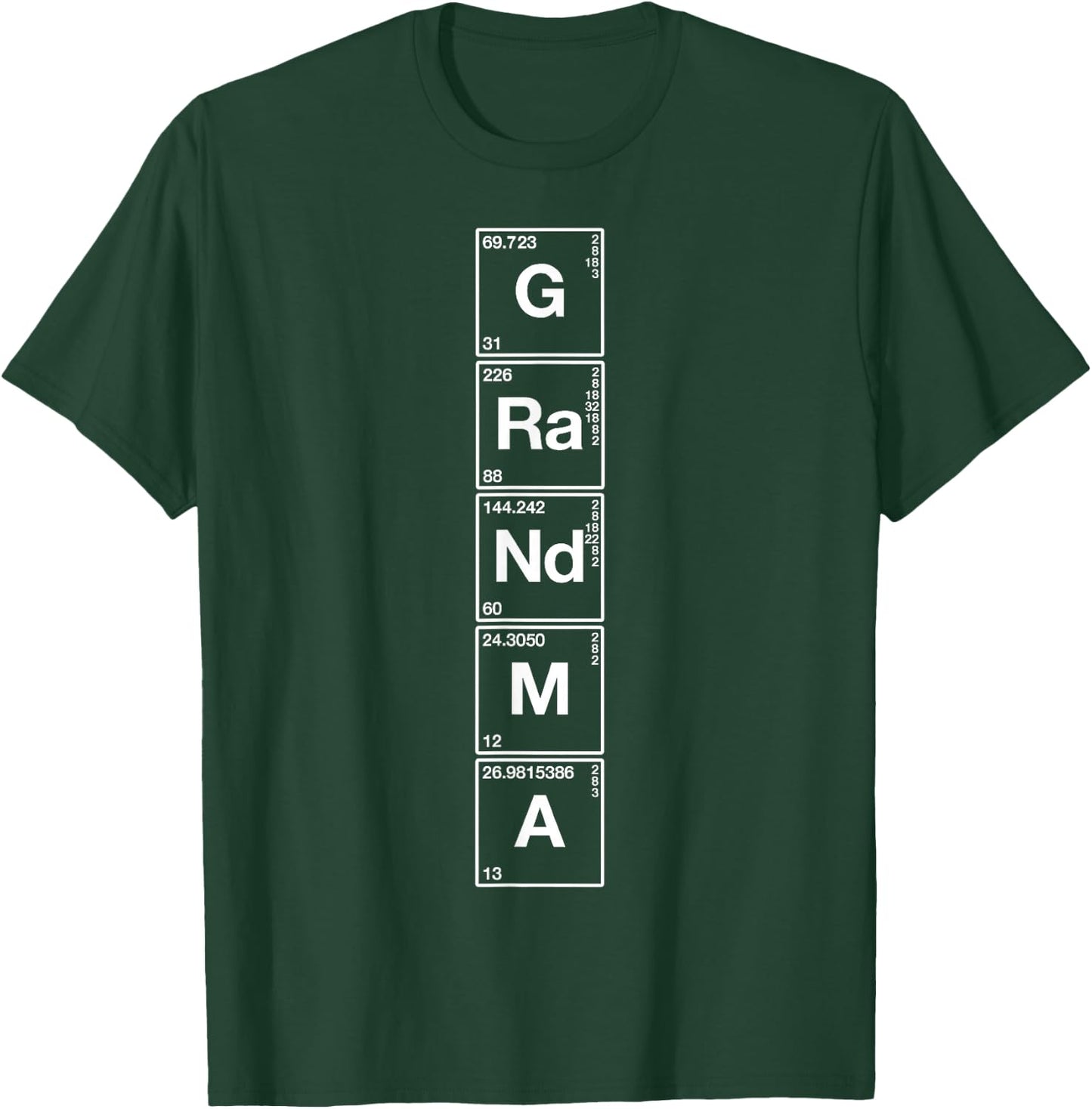 Grandma - Cute Grandparents Gift Funny Vintage Science Mom T-Shirt - T-Shirt | Forest