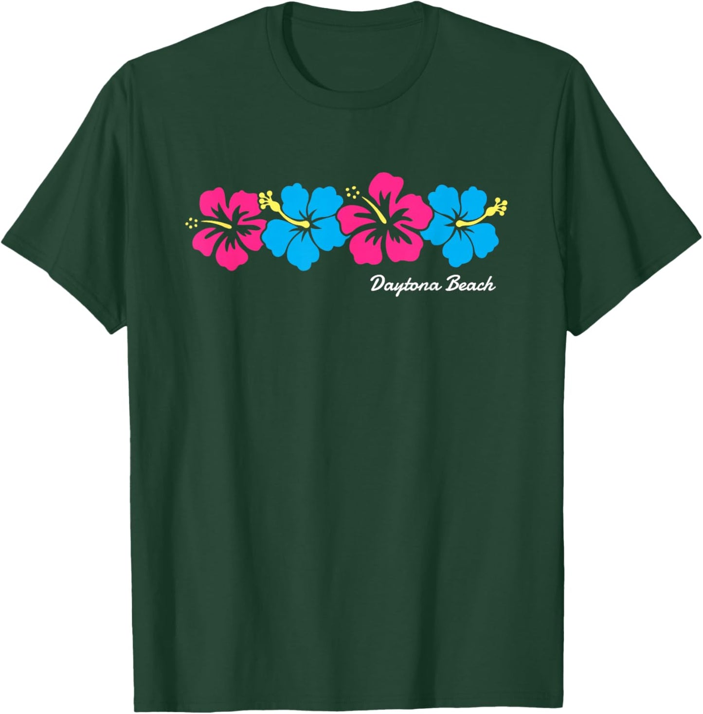 Daytona Beach Florida Hibiscus Flower Girls T-Shirt - T-Shirt | Forest