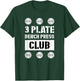 3 Plate Bench Press Club Powerlifting Weightlifting Strength T-Shirt - T-Shirt | Forest
