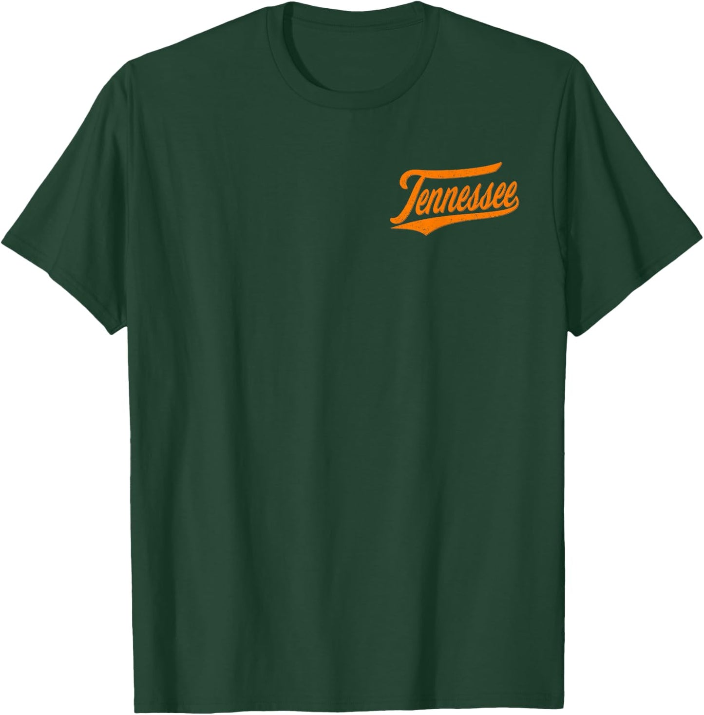 Tennessee Varsity Script Vintage Retro Sports Jersey Style T-Shirt - T-Shirt | Forest
