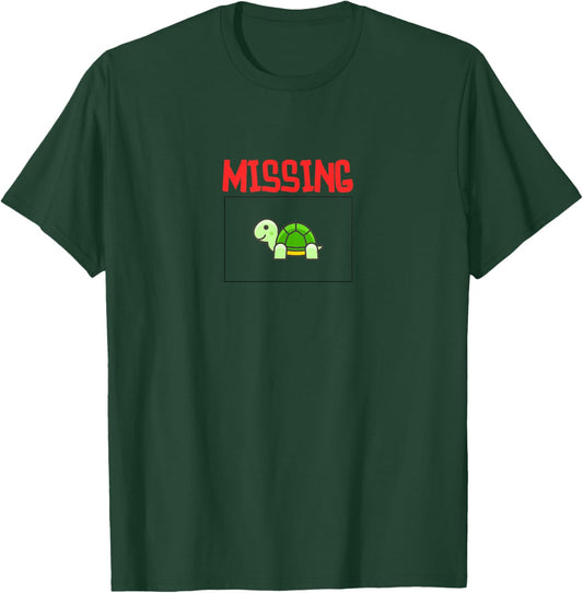 Missing Turtle Larry Cartoon T-Shirt - T-Shirt | Forest