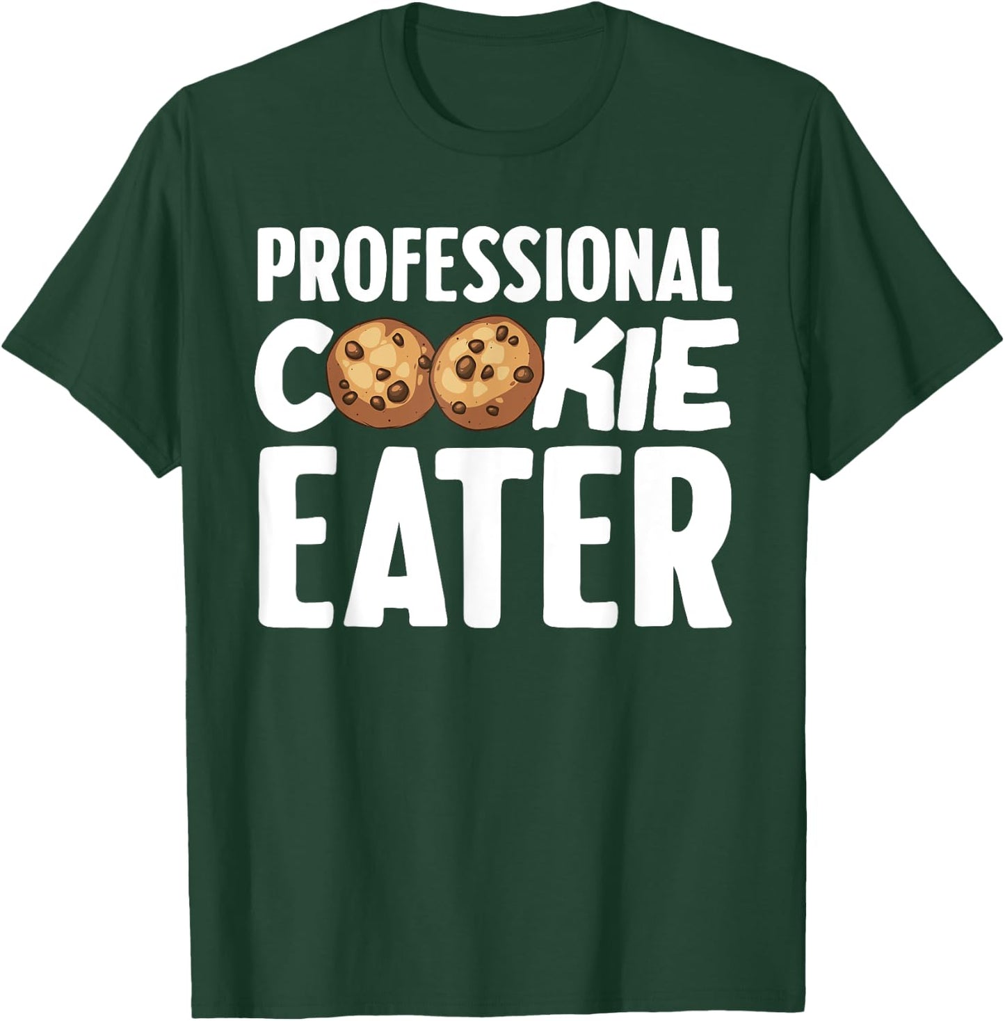 Funny Cookie Eater Gift Cookie Lover Kids Cool Baking T-Shirt - T-Shirt | Forest