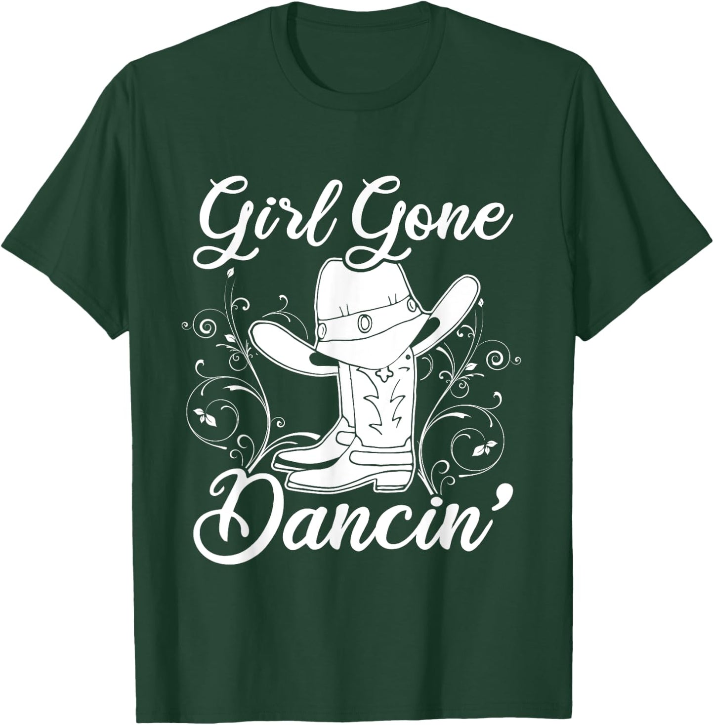 Line Dancing Texas Cowgirl Gift Women Line Dance T-Shirt - T-Shirt | Forest