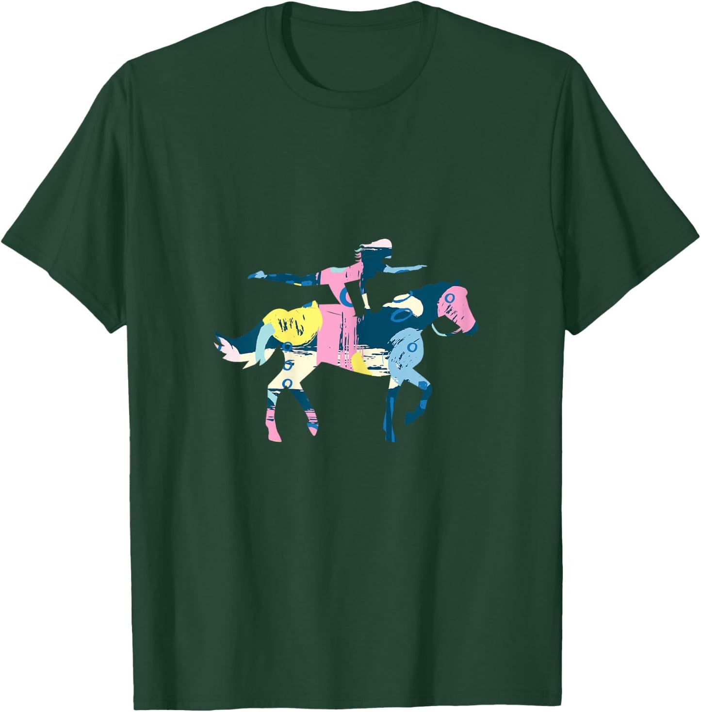 Vaulting Horse Sports Rider Volti Horse Riding Gift T-Shirt - T-Shirt | Forest