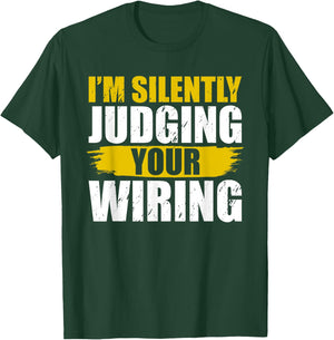 Funny Electrician Art Electricity Gag Electrician T-Shirt - T-Shirt | Forest