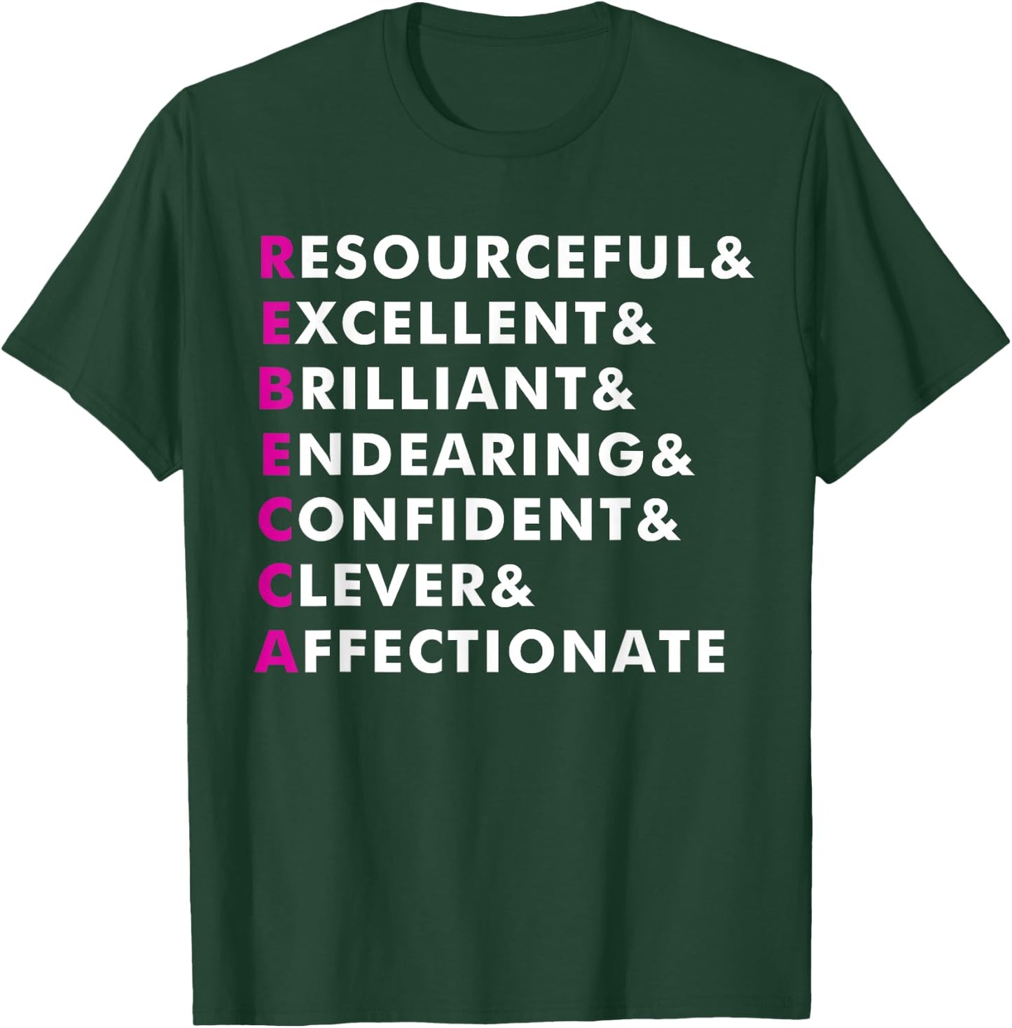 Rebecca Name Shirt Personalized Gift T-Shirt - T-Shirt | Forest