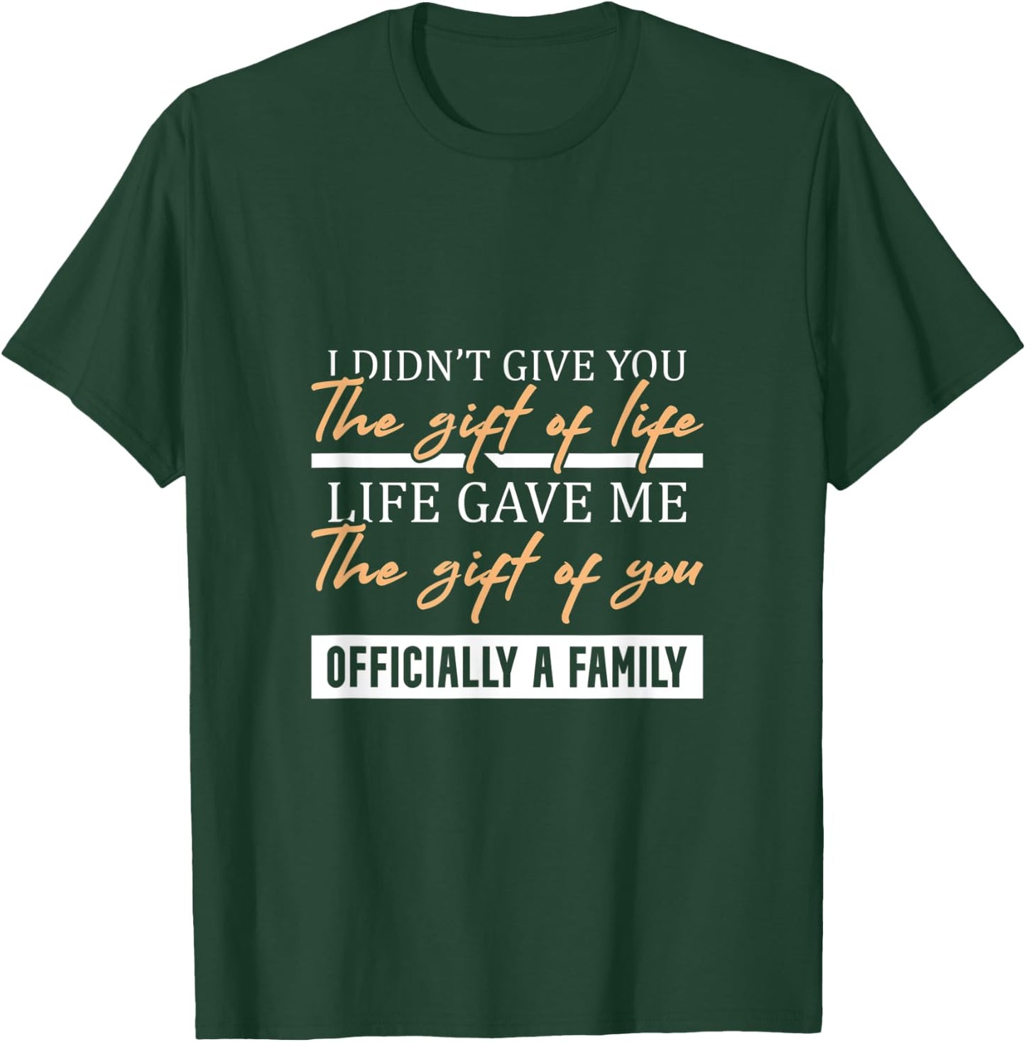 Adoption Announcement Day Family Gifts Plans Time T-Shirt - T-Shirt | Forest