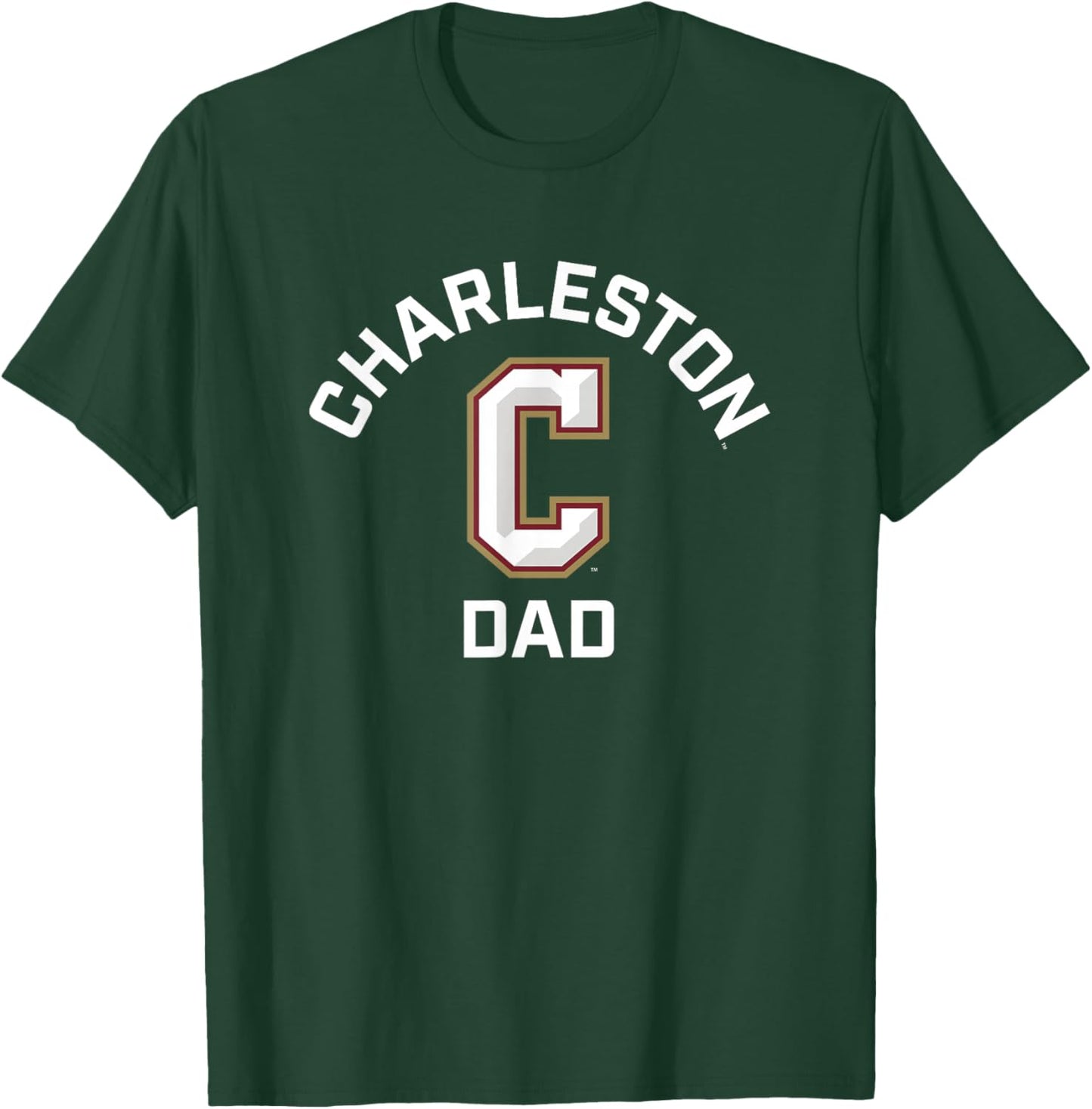 College of Charleston Cougars Arched Dad T-Shirt - T-Shirt | Forest
