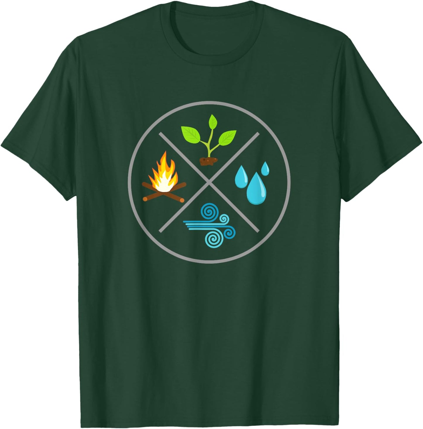 The 4 Elements T-Shirt - T-Shirt | Forest