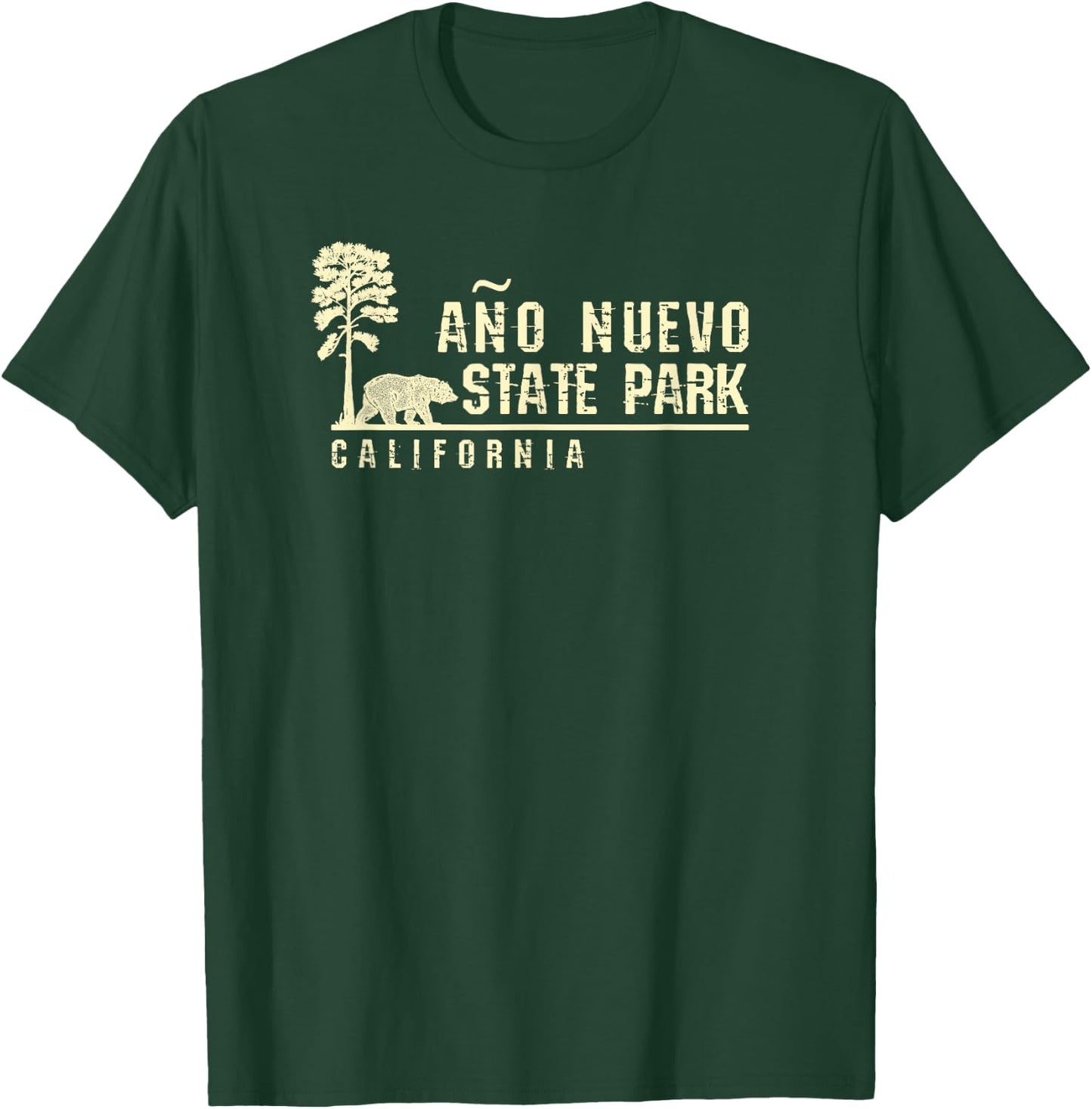 California Souvenir Gift Ano Nuevo State Park T-Shirt - T-Shirt | Forest