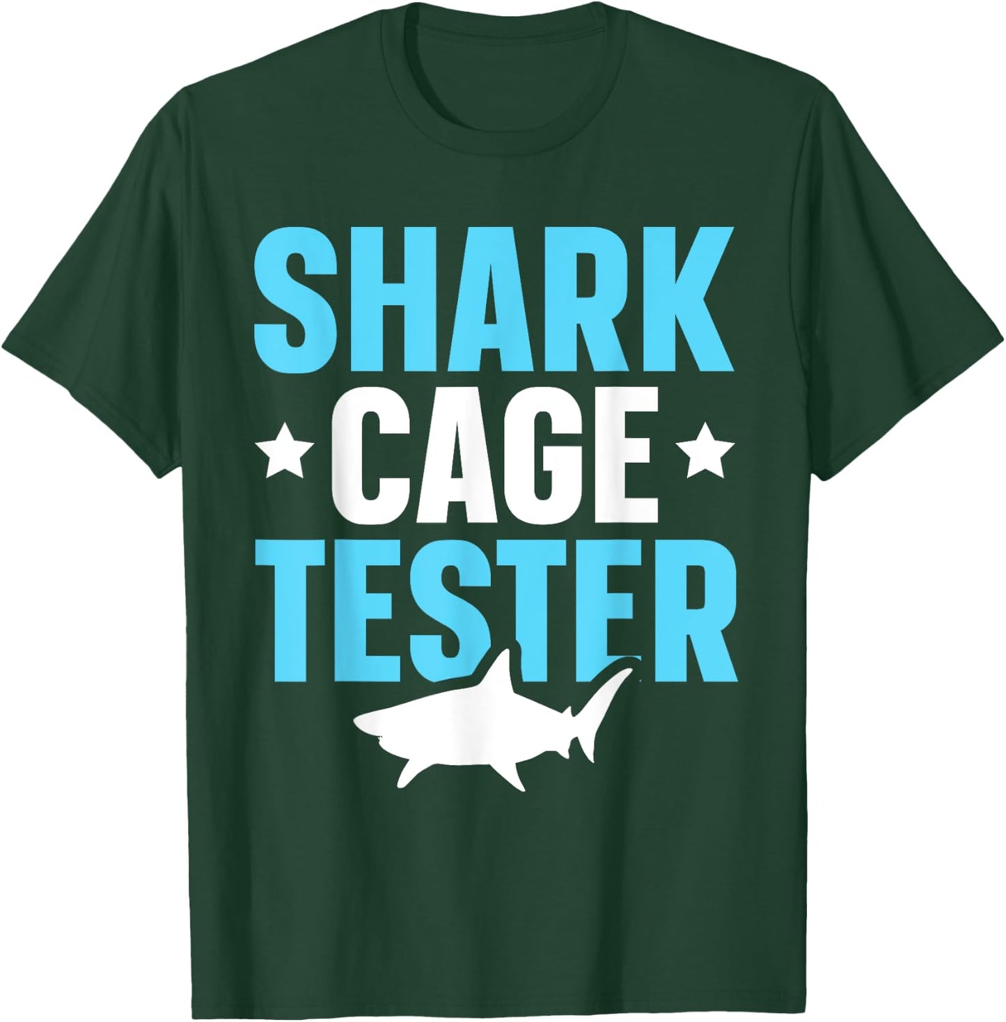 Shark Cage Tester Amputee One Leg Prosthetic User T-Shirt - T-Shirt | Forest