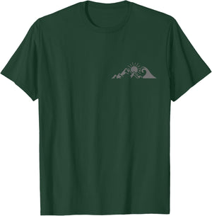 Mountains & Sea Hiking Surfer Climbing Hiker Nature Outdoor T-Shirt - T-Shirt | Forest