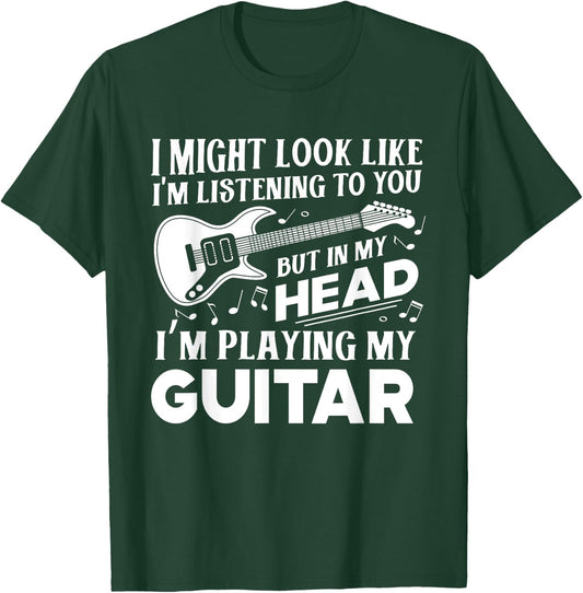 Funny Guitar Player Guitarist Music Lover Gift Women T-Shirt - T-Shirt | Forest