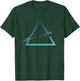 Triangle Geometric Gradient Artsy Geometry Abstract Art T-Shirt - T-Shirt | Forest