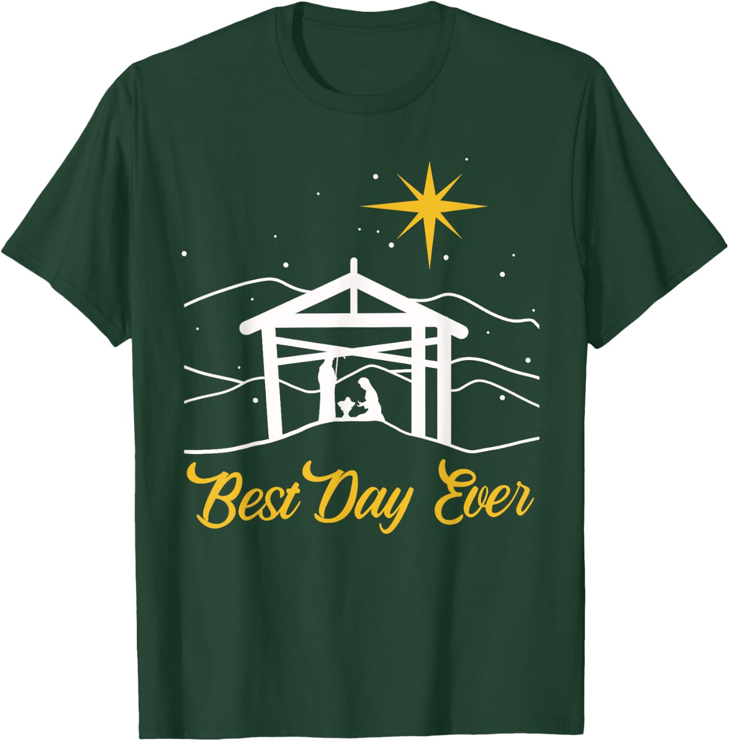 True Story Christmas Jesus Nativity gift, Christian gift T-Shirt - T-Shirt | Forest