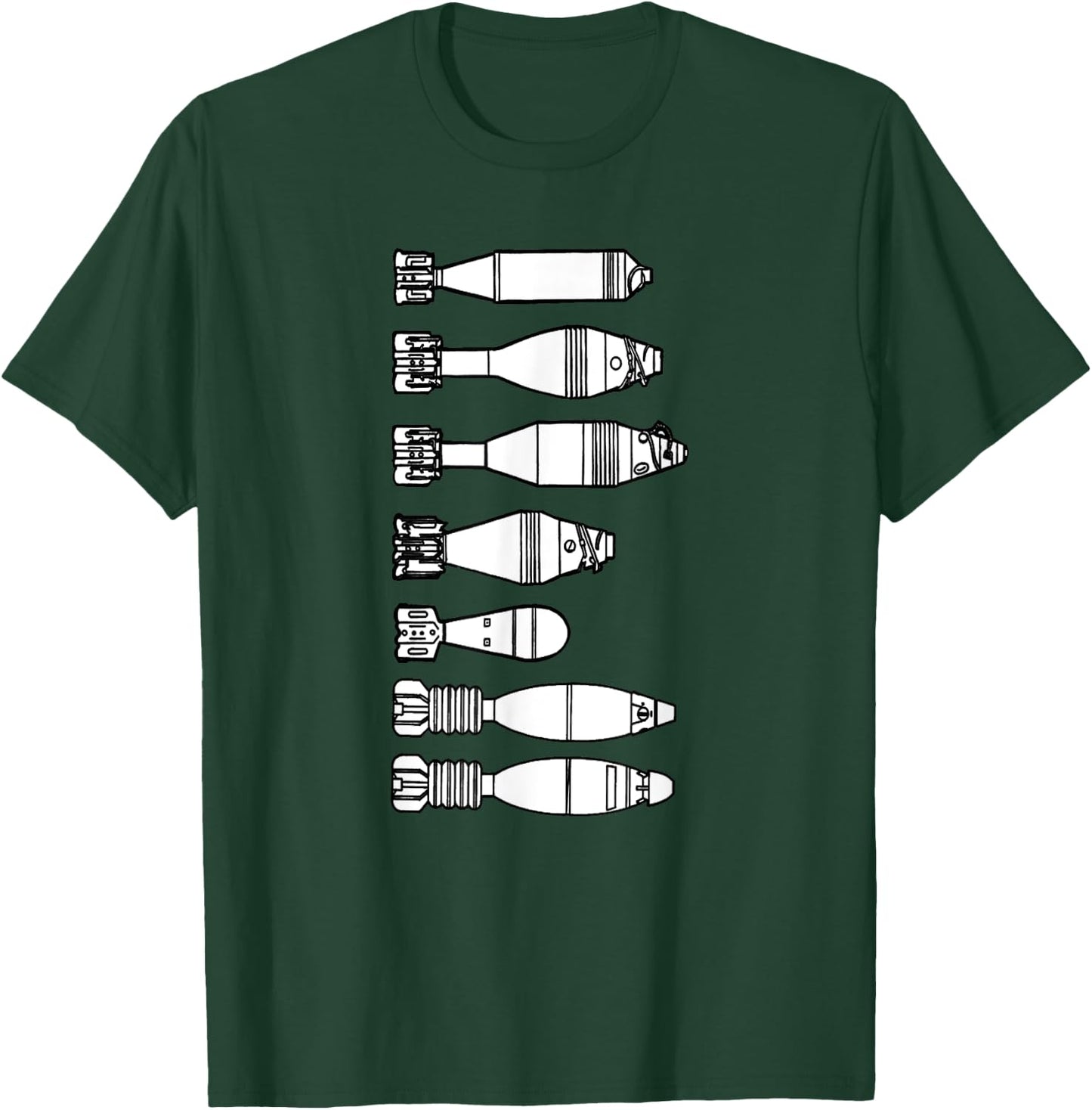 Mortarman Infantry Fragmentation Incendiary Rounds 11B 11C T-Shirt - T-Shirt | Forest