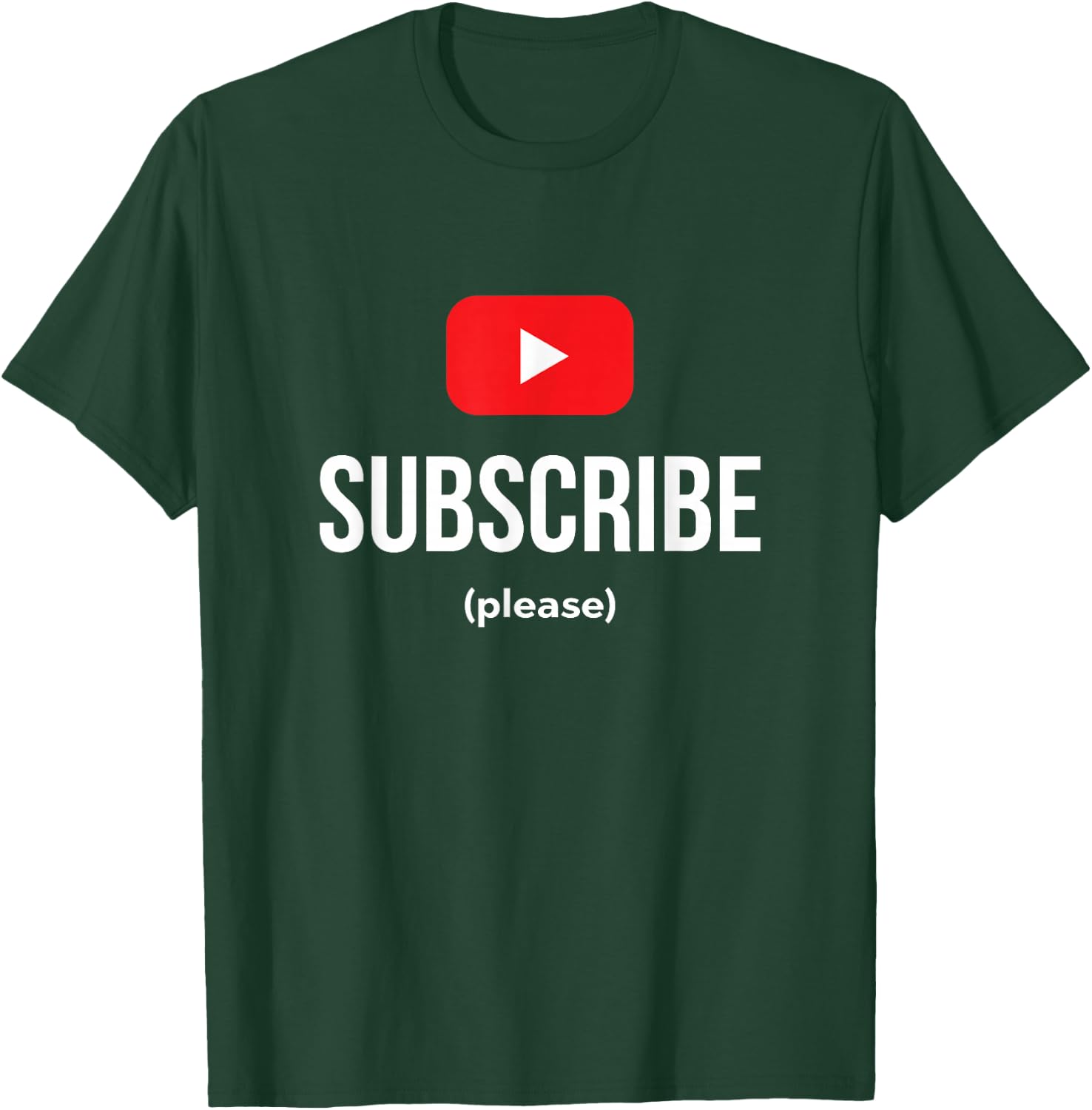 Subscribe Play Button Vlogger T-Shirt - T-Shirt | Forest