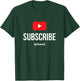 Subscribe Play Button Vlogger T-Shirt - T-Shirt | Forest