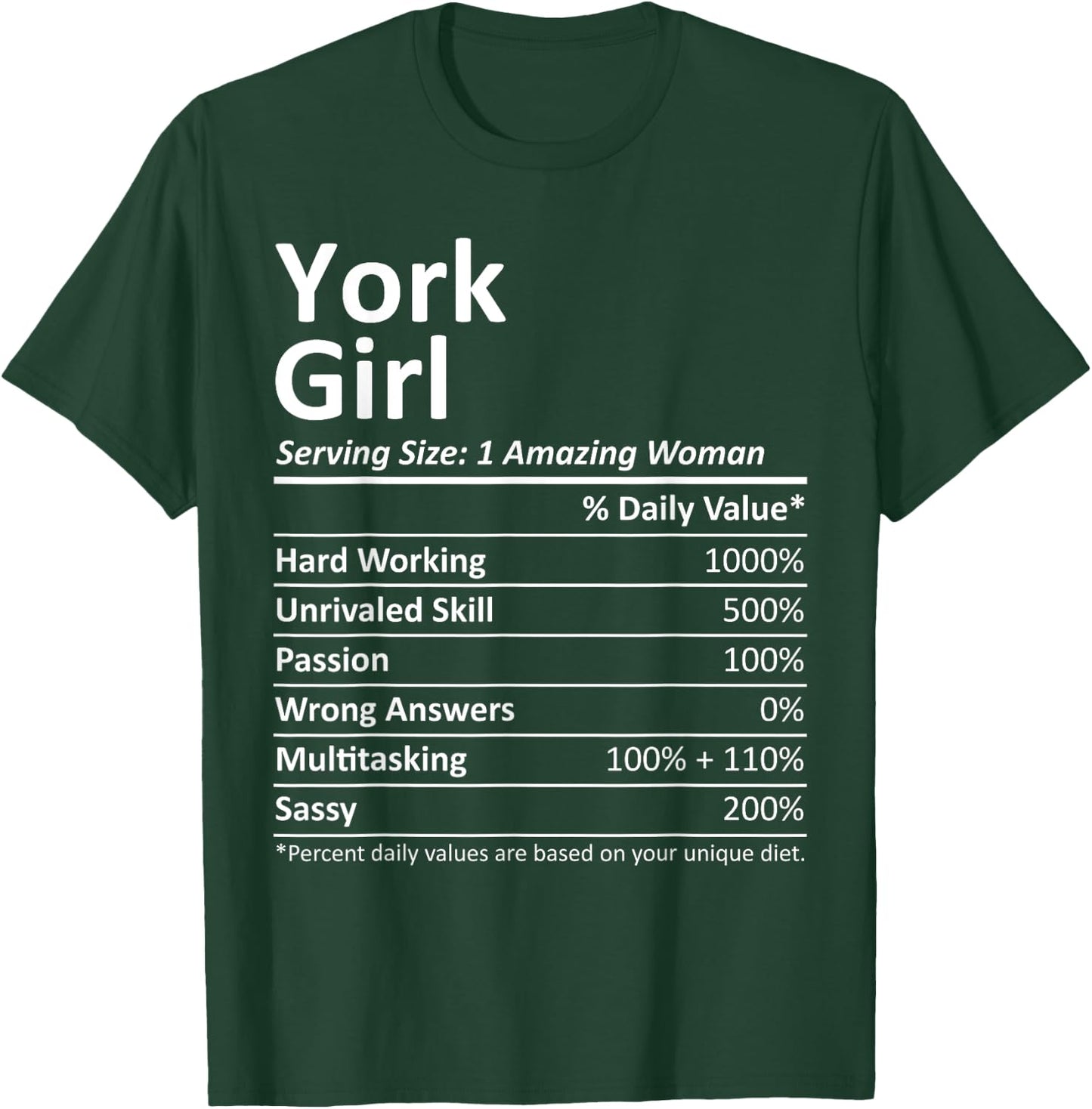 YORK GIRL PA PENNSYLVANIA Funny City Home Roots USA Gift T-Shirt - T-Shirt | Forest