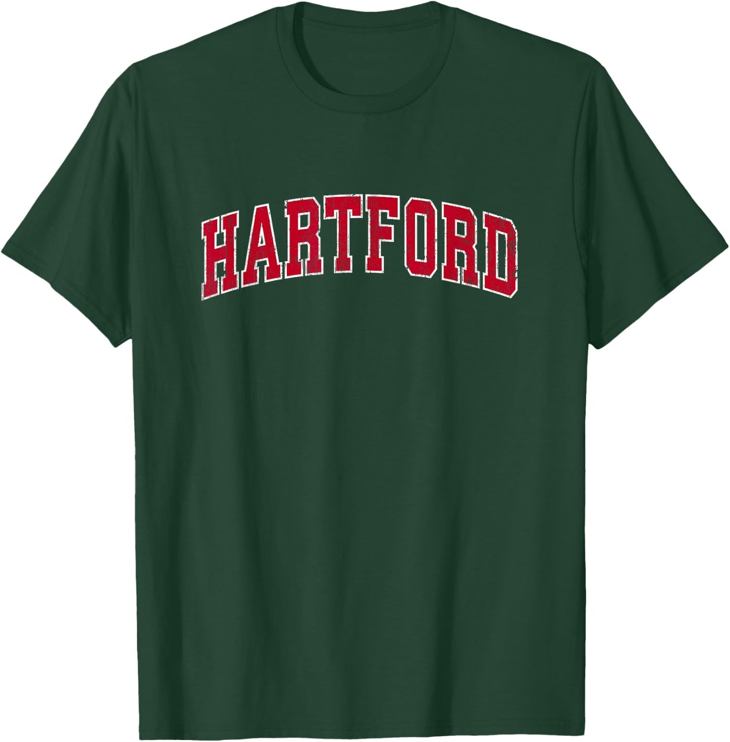 Hartford Connecticut CT Vintage Sports Design Red Design T-Shirt - T-Shirt | Forest