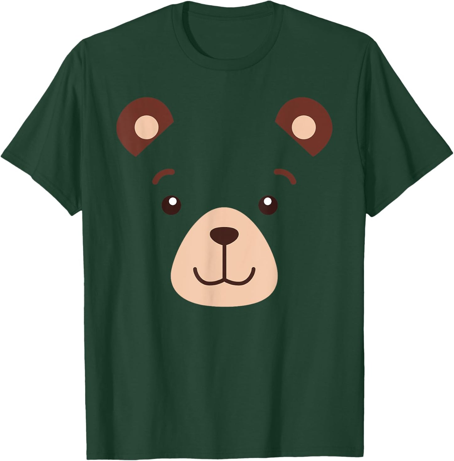 Bear Face Halloween Costume Kids Boy Girl Adult Gift T-Shirt - T-Shirt | Forest