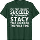 STACY Name Personalized Birthday Funny Christmas Joke T-Shirt - T-Shirt | Forest